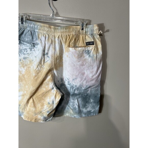 Welcome Skateboards Men's Yellow Blue Tie Dye Shorts Large - Picture 14 of 15